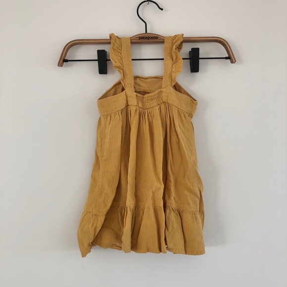 Zara Girl’s Dress Linen blend pinafore 12-18m - Picture 2 of 5